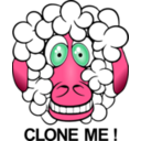 download Funny Sheep clipart image with 315 hue color