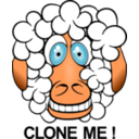 download Funny Sheep clipart image with 0 hue color