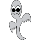 download Gray Ghost clipart image with 180 hue color