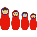 download Matrioshka clipart image with 0 hue color