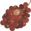 download Grape Red clipart image with 0 hue color