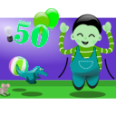 download Happy To Be 50 clipart image with 90 hue color