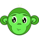 download Innocent Monkey clipart image with 90 hue color