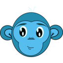 download Innocent Monkey clipart image with 180 hue color
