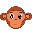 download Innocent Monkey clipart image with 0 hue color