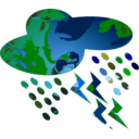 download Rain On Planet clipart image with 0 hue color