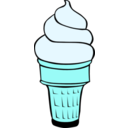 download Fast Food Desserts Ice Cream Cones Soft Serve clipart image with 135 hue color