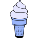 download Fast Food Desserts Ice Cream Cones Soft Serve clipart image with 180 hue color