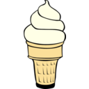 download Fast Food Desserts Ice Cream Cones Soft Serve clipart image with 0 hue color