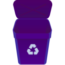 download Recycle Can clipart image with 135 hue color