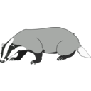 download Badger clipart image with 135 hue color
