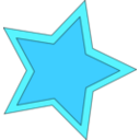 download Double Star clipart image with 135 hue color