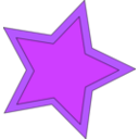download Double Star clipart image with 225 hue color