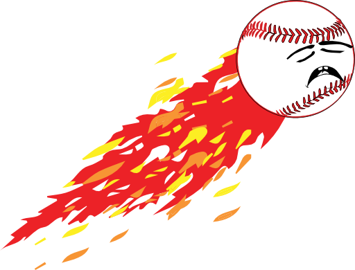 Baseball With Flame