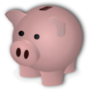 download Piggybank clipart image with 0 hue color