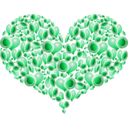 download Heart Of Hearts clipart image with 180 hue color
