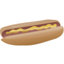 download Hot Dog With Mustard clipart image with 0 hue color