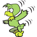 download Comic Bird clipart image with 45 hue color