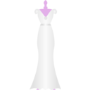 download Wedding Dress clipart image with 270 hue color