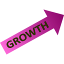 download Growth Chart clipart image with 180 hue color
