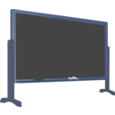 download Blackboard With Stand clipart image with 180 hue color