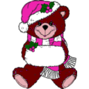 download Christmas Bear clipart image with 315 hue color
