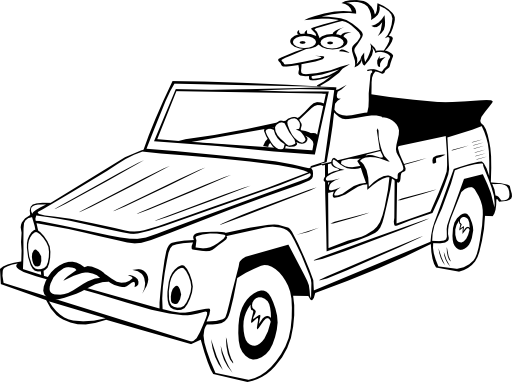 Boy Driving Car Cartoon Clipart I2clipart Royalty Free Public