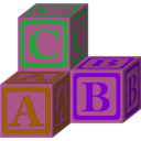 download Abc Blocks Petri Lummema 01 clipart image with 270 hue color