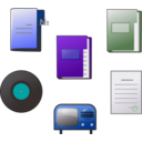 download Icons clipart image with 180 hue color