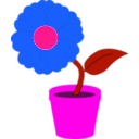 download Flowerandpot Daniel Ste R clipart image with 270 hue color