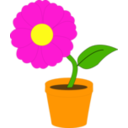 download Flowerandpot Daniel Ste R clipart image with 0 hue color