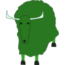 download Yak clipart image with 90 hue color