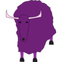download Yak clipart image with 270 hue color