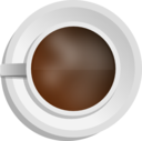 Realistic Coffee Cup Top View