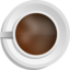 Realistic Coffee Cup Top View
