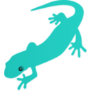 download Salamander clipart image with 180 hue color