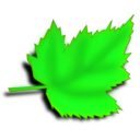 download Leaf 2a clipart image with 90 hue color