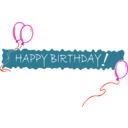download Birthday Banner 5 clipart image with 315 hue color