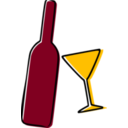 download Alcohol clipart image with 225 hue color