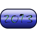 download Happy New Year 2013 clipart image with 45 hue color