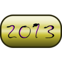 download Happy New Year 2013 clipart image with 225 hue color