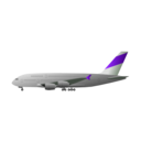 download Airliner clipart image with 270 hue color