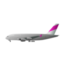 download Airliner clipart image with 315 hue color