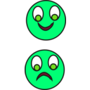 download Happy Sad clipart image with 90 hue color