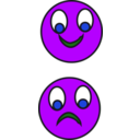 download Happy Sad clipart image with 225 hue color