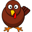download Turkey Roundcartoon clipart image with 0 hue color
