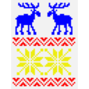 download Jacquard Sweater With Elks clipart image with 0 hue color