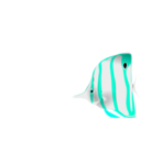 download Copperband Butterflyfish clipart image with 135 hue color