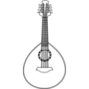 download Lute 2 clipart image with 270 hue color