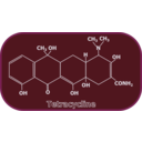 download Tetracycline Structure clipart image with 135 hue color